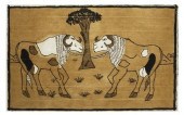 FRAMED AFRICAN MUD CLOTH PAINT