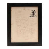 FRAMED ALDOUS HUXLEY ALS<br>Fr