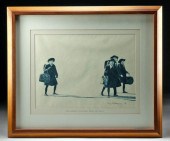 FRAMED ALLMEYER PRINT, JAPANES