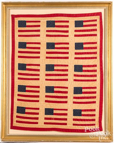 FRAMED AMERICAN FLAG CRIB