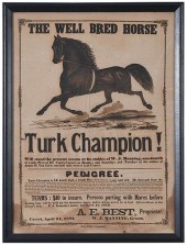 FRAMED AMERICAN HORSE BREEDING