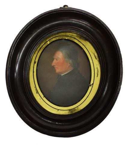 FRAMED AMERICAN PAINTED PORTRAIT