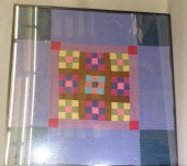FRAMED AMISH DOUBLE NINE PATCH