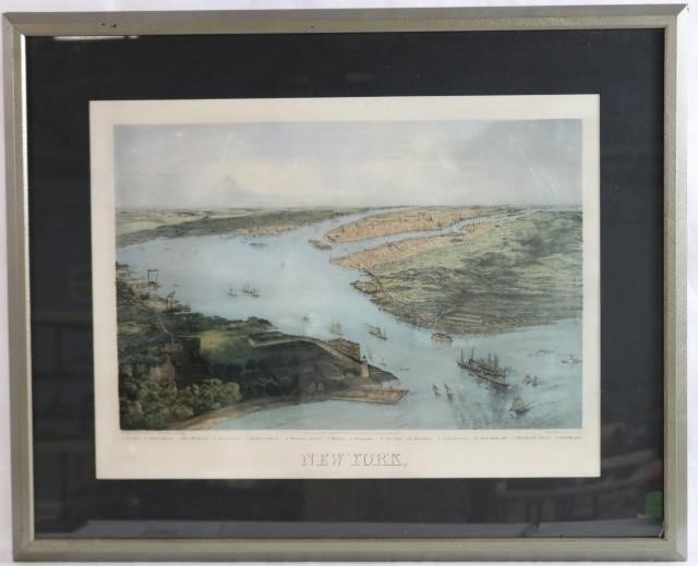 FRAMED AND GLAZED COLORED