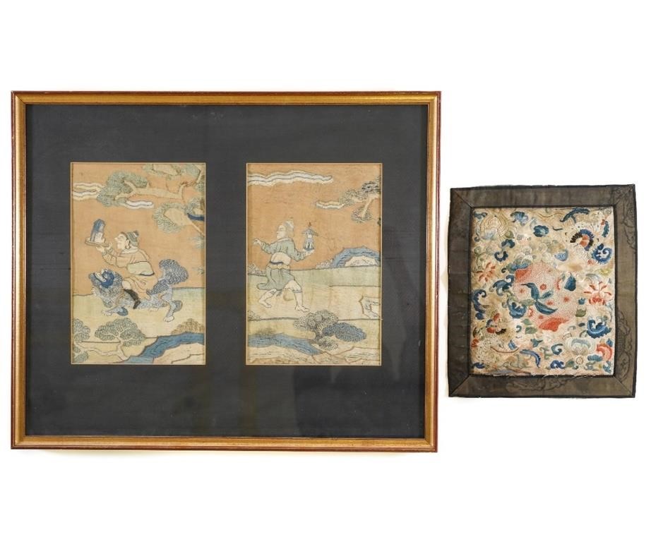 Framed and matted Chinese