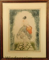 Framed and matted Louis Icart
