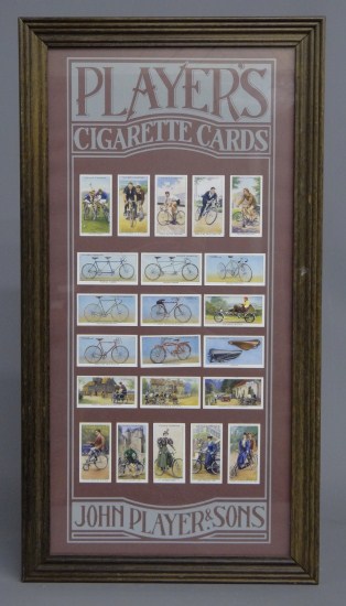 Framed and matted ''Players