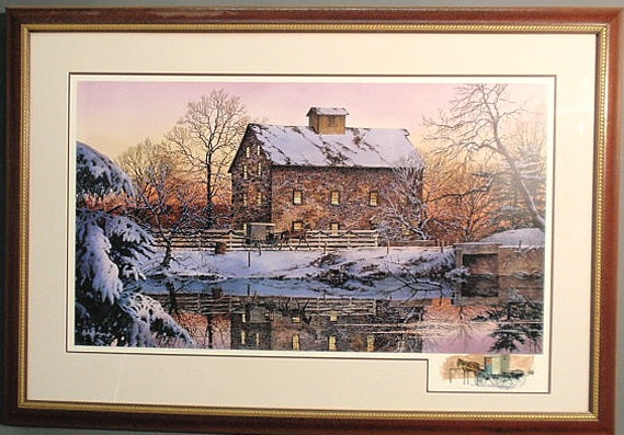 Framed and matted Richard Bollinger