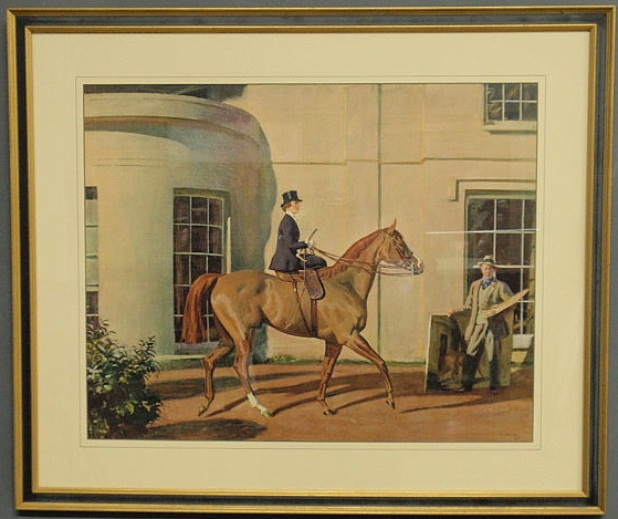 Framed and matted Sir Alfred J.