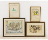 Framed and matted watercolor o