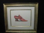 Framed and signed decorative p