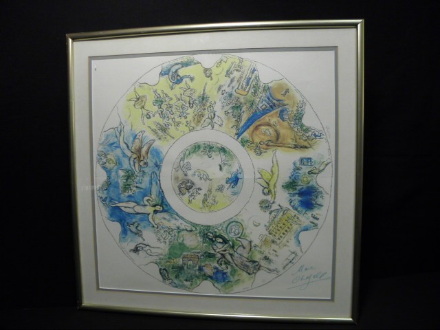Framed and signed program from