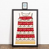 FRAMED ANDY WARHOL POP ART "SO