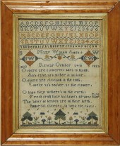 FRAMED ANTIQUE AMERICAN SAMPLE