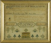 FRAMED ANTIQUE AMERICAN SAMPLE