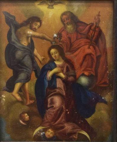 FRAMED ANTIQUE RELIGIOUS RETABLO