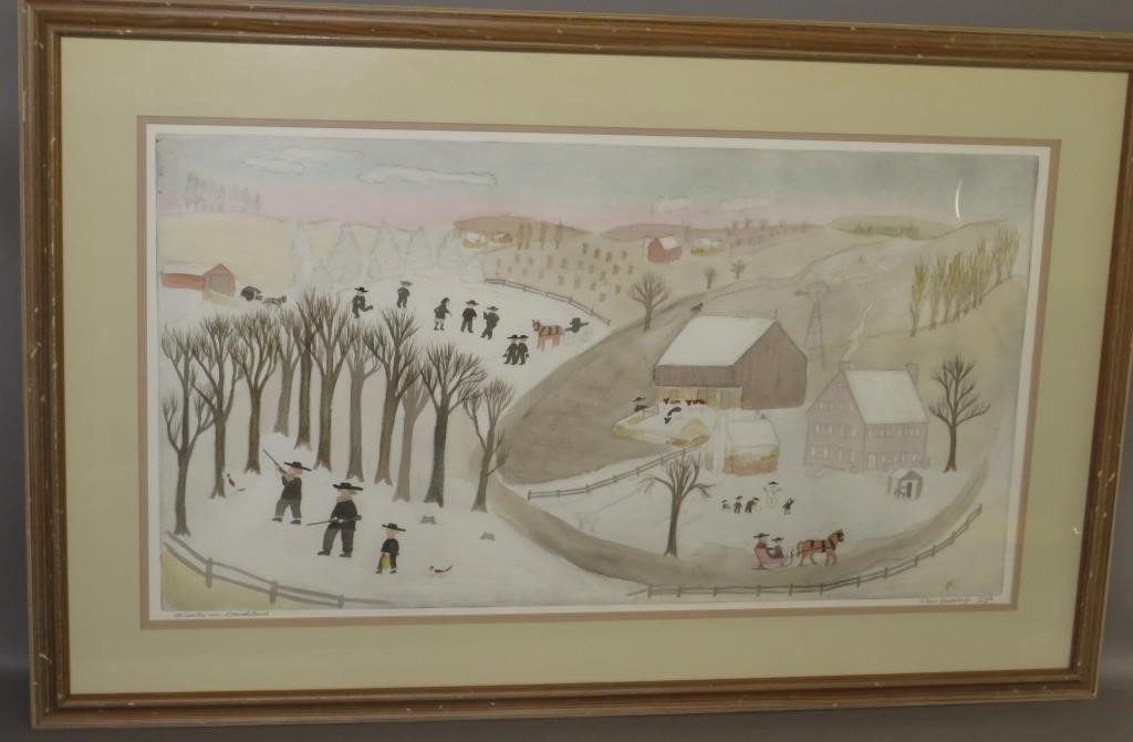 FRAMED ARTIST PROOF "WINTER