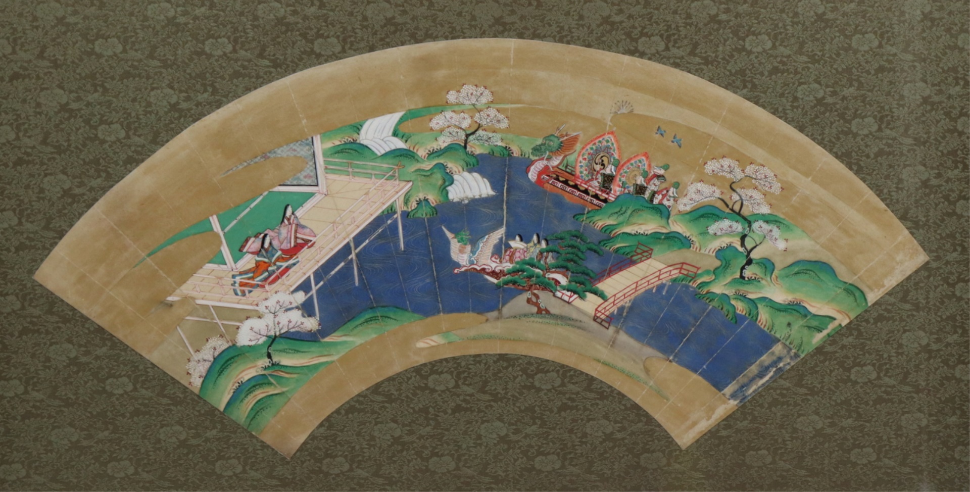 FRAMED ASIAN PAINT AND GILT