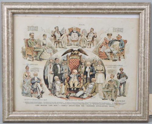 FRAMED BENJAMIN HARRISON