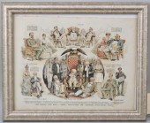 FRAMED BENJAMIN HARRISON POLIT