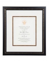 FRAMED BILL J. CLINTON INAUGUR