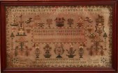Framed British pictorial needl