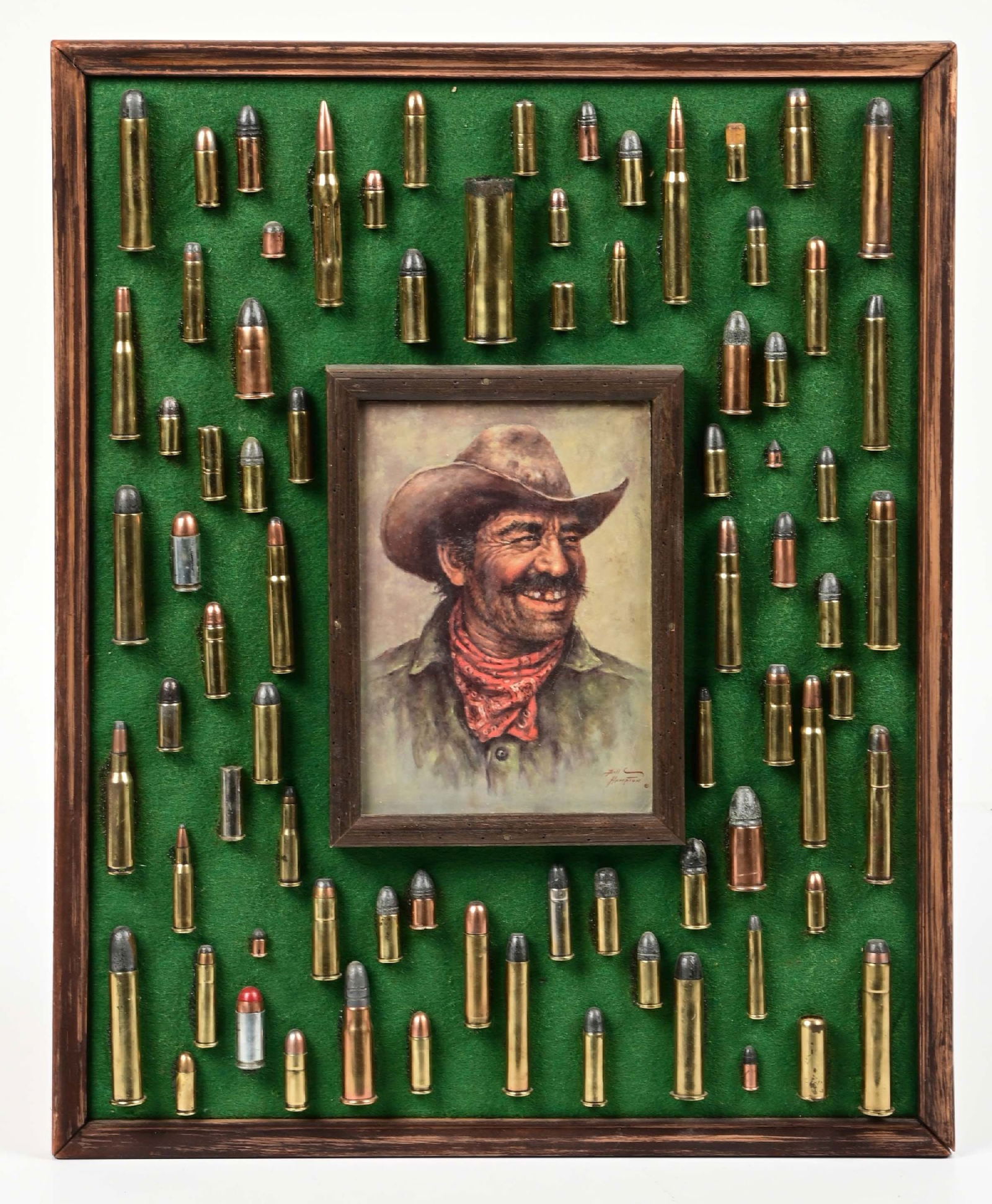 FRAMED BULLETS DISPLAY WITH