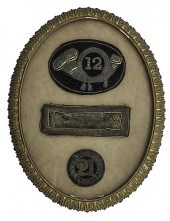 Framed Bullion Hat Emblem Shou