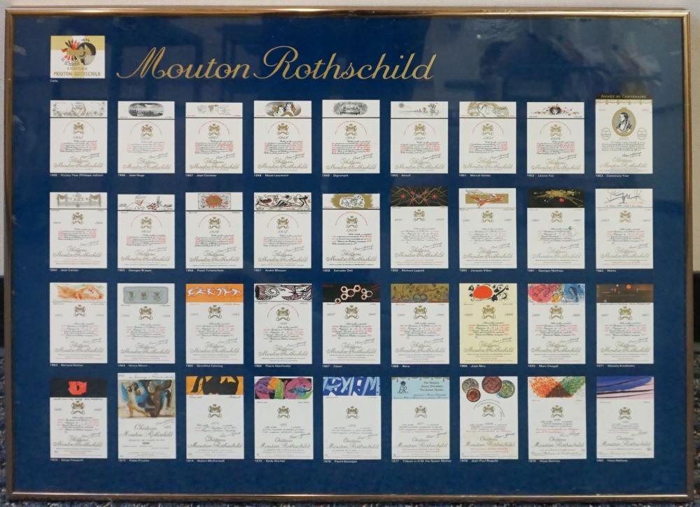 FRAMED CHATEAU MOUTON ROTHSCHILD