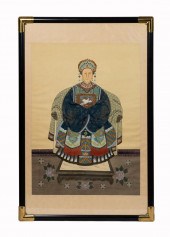 FRAMED CHINESE ANCESTOR PORTRA