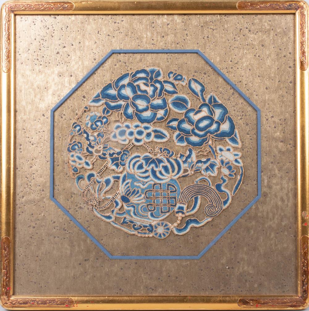 FRAMED CHINESE EMBROIDERED