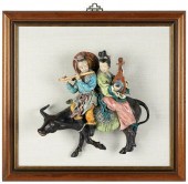 FRAMED CHINESE ROOF TILE GROUP
