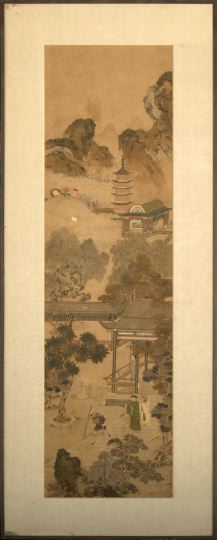 Framed Chinese Scroll,  18th