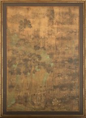 Framed Chinese Scroll,  late M