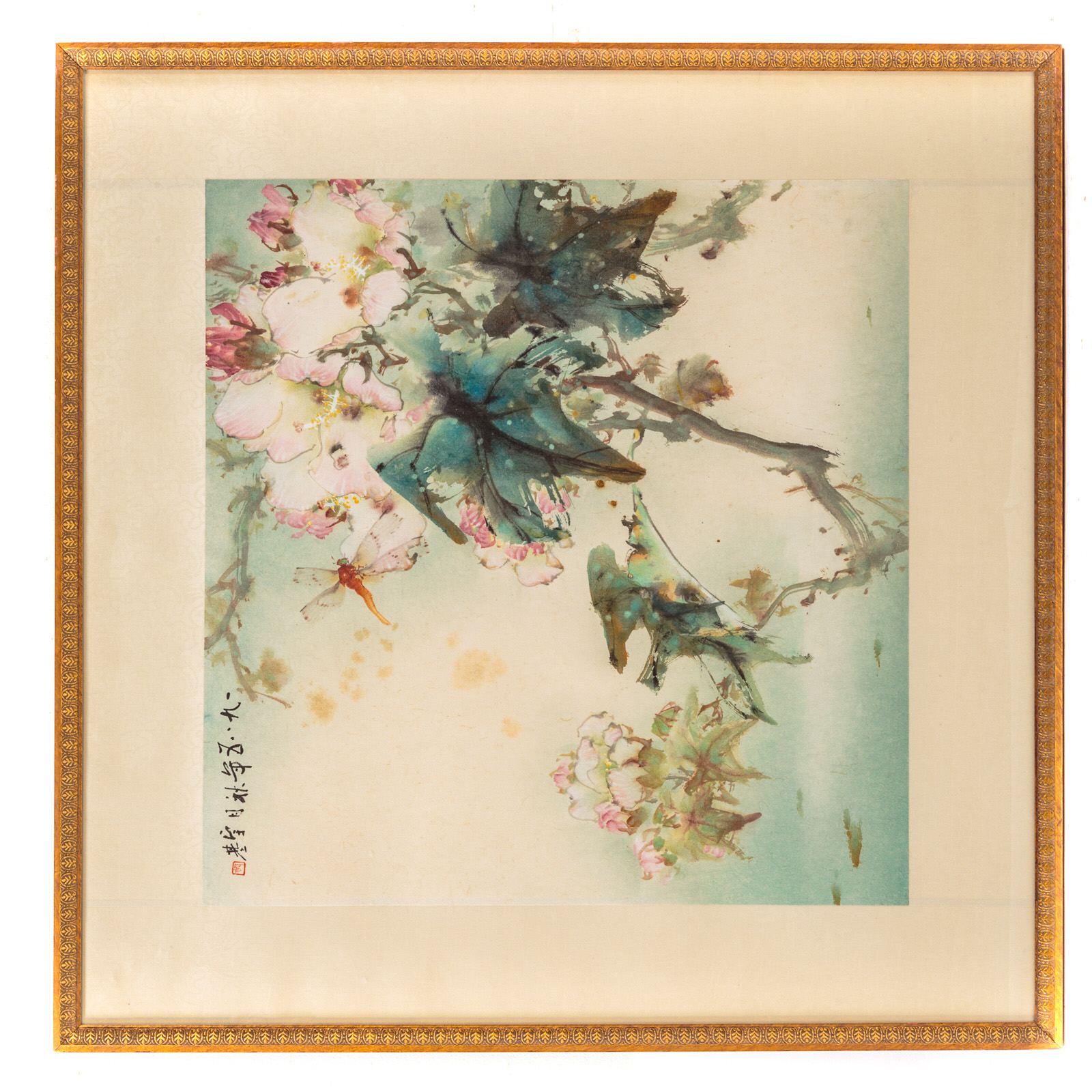 FRAMED CHINESE SCROLL PAINTING