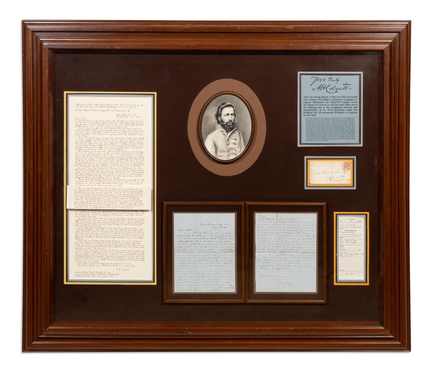 FRAMED CIVIL WAR "COLONEL