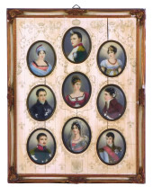 FRAMED COLLECTION OF MINIATURE