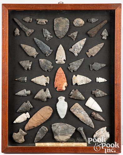 FRAMED COLLECTION OF NEW YORK STONE