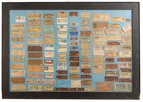 FRAMED COLLECTION OF OVER 100