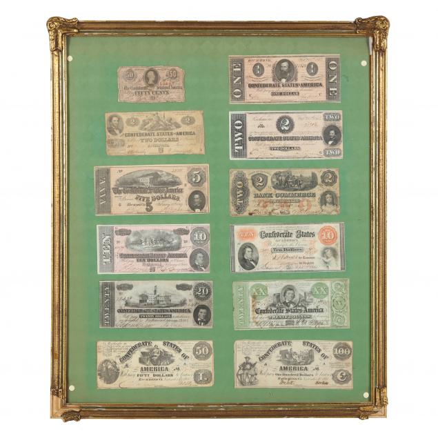 FRAMED COLLECTION OF TWELVE