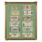 FRAMED COLLECTION OF TWELVE DI