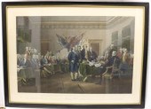 FRAMED COLORED LATE 19TH C ENG