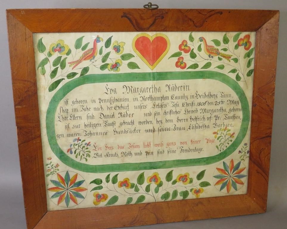 FRAMED COLORFUL BIRTH & BAPTISM