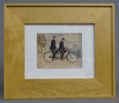 Framed Columbia advertising li