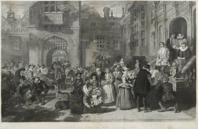 FRAMED COMING OF AGE ENGRAVING