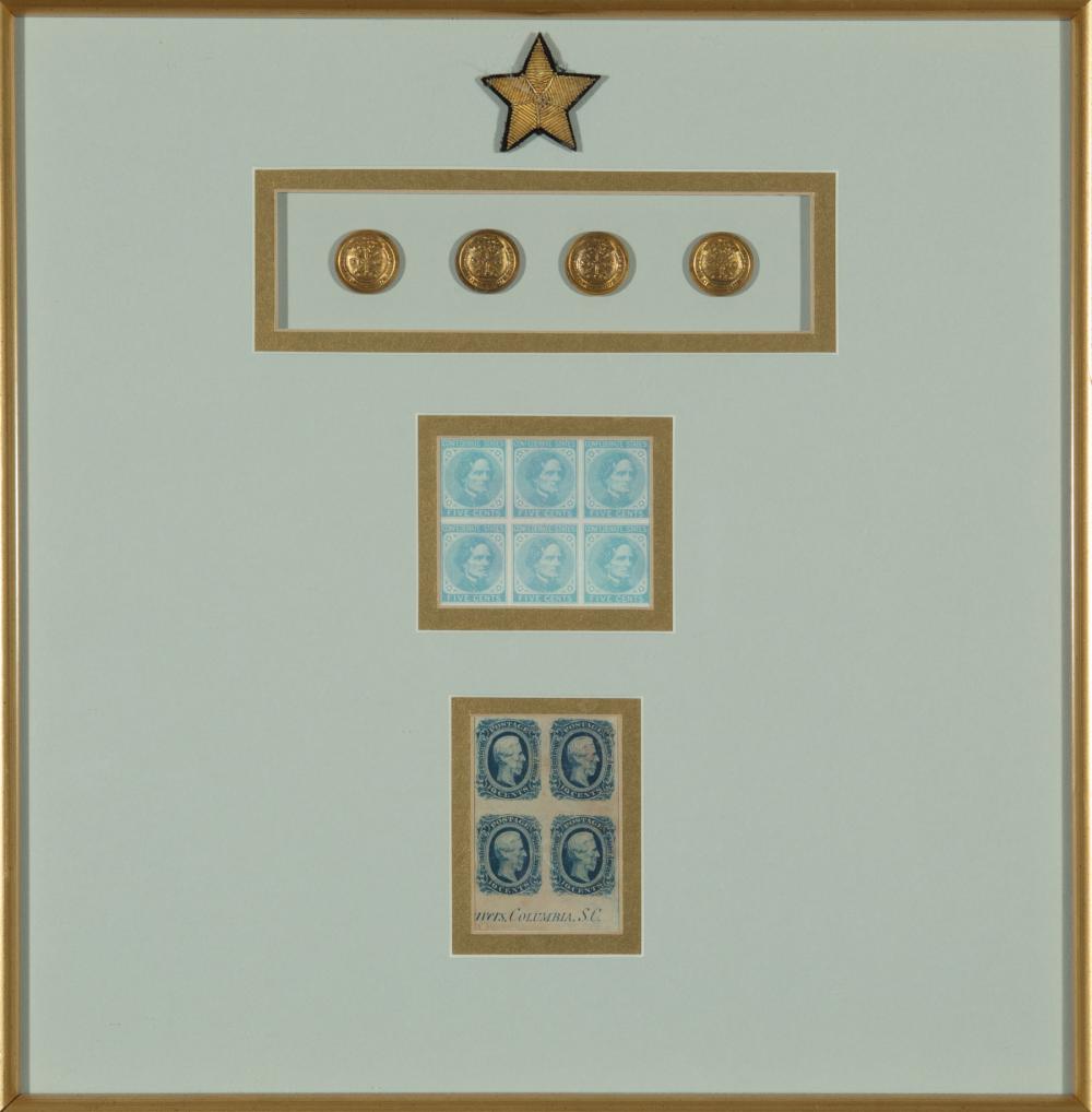 FRAMED CONFEDERATE PHILATELIC