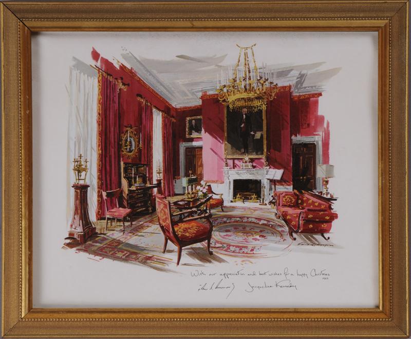 FRAMED COPY OF A WHITE HOUSE