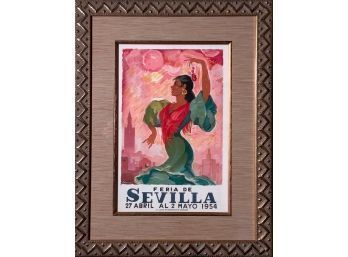 Framed copy of an advertising