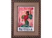 Framed copy of an advertising