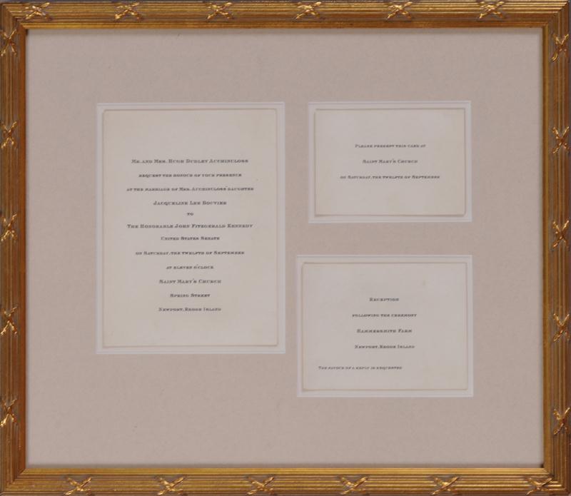 FRAMED COPY OF JACQUELINE BOUVIER